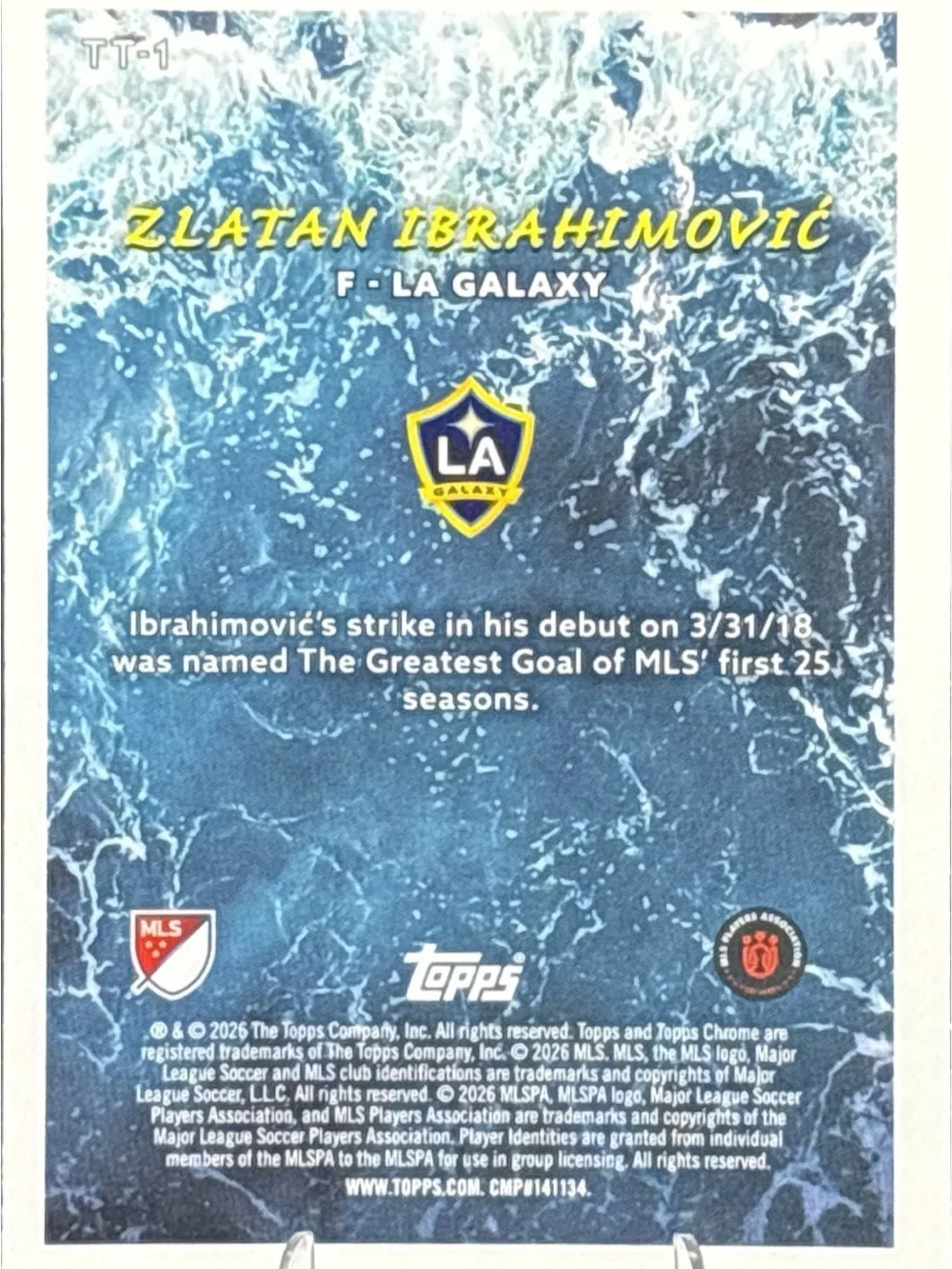 Topps Chrome Zlatan Ibrahimović Tide Turner Holographic Soccer Card